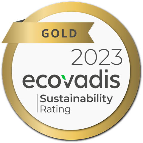 Logo Ecovadis gouden medaille