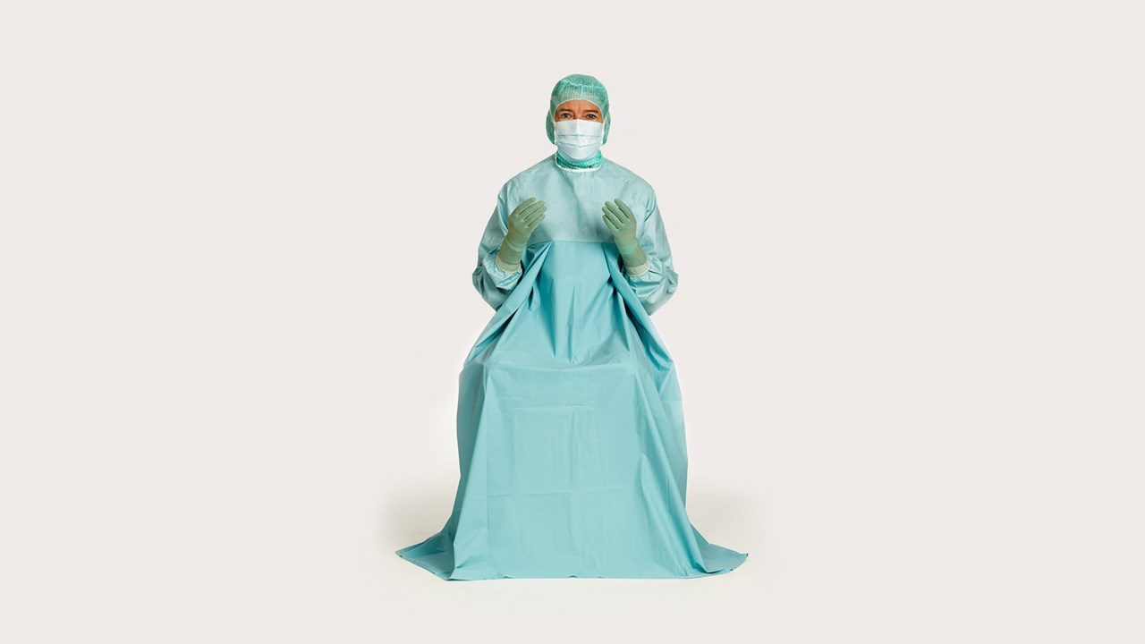 chirurg met BARRIER operatiejas Classic urology